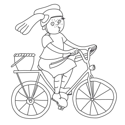 Ida fährt Rad