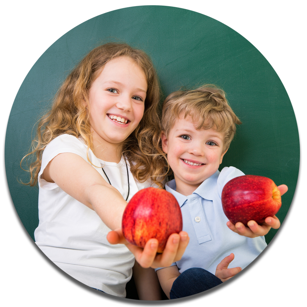 Gesund ernährte Kids